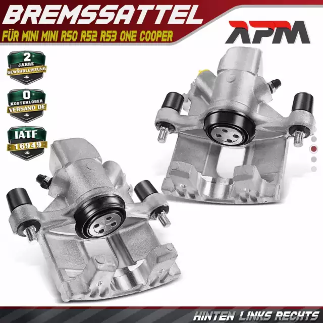 2x Bremssattel Hinten Links Rechts für MINI R50 R52 R53 One Cooper Works ab 2003