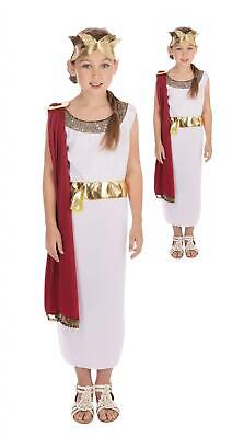 Girls Greek Goddess Roman Toga Fancy Dress Costume Book Week