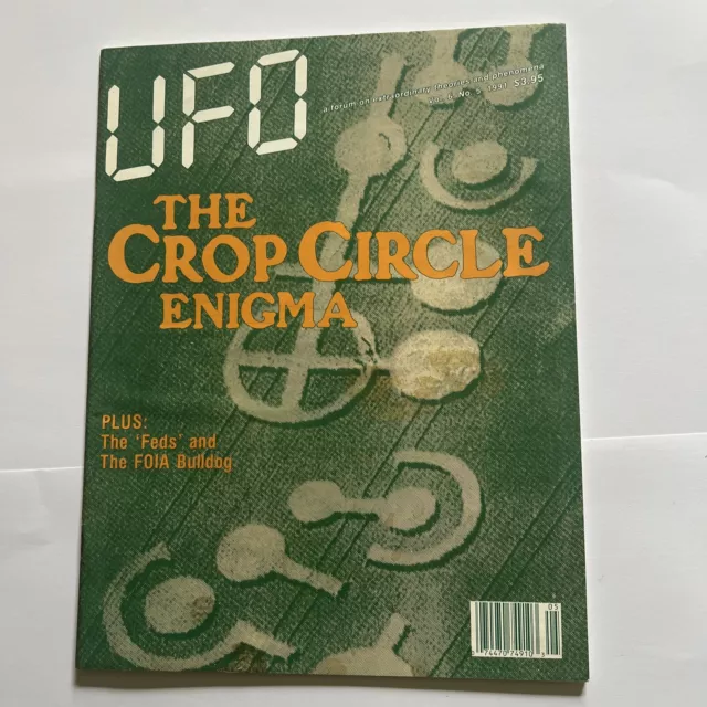 UFO MAGAZINE ~ October 1991 ~ The Crop Circle Enigma ~ UFO Aliens Conspiracy