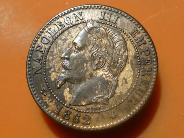 2 Centimes - Napoleon Iii - 1862 A - Recherchee & Rare Qualite Ttb+/Sup !