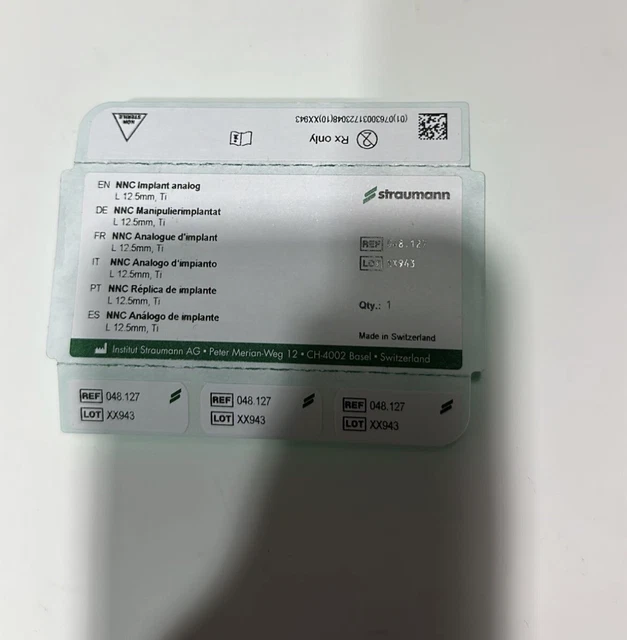 Impianto, dentista, impianto di manipolazione Straumann DE NNC, dentale