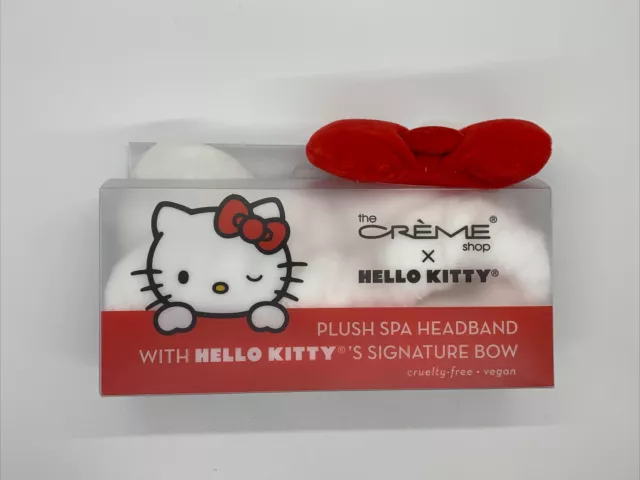 The Creme Shop x Hello Kitty Plush Spa Headband with Hello Kitty Signature Bow