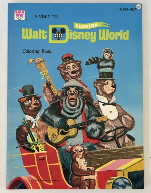 Vtg 90s UNUSED Walt Disney World A Giant Coloring Book Golden 1991 NOS  Mickey