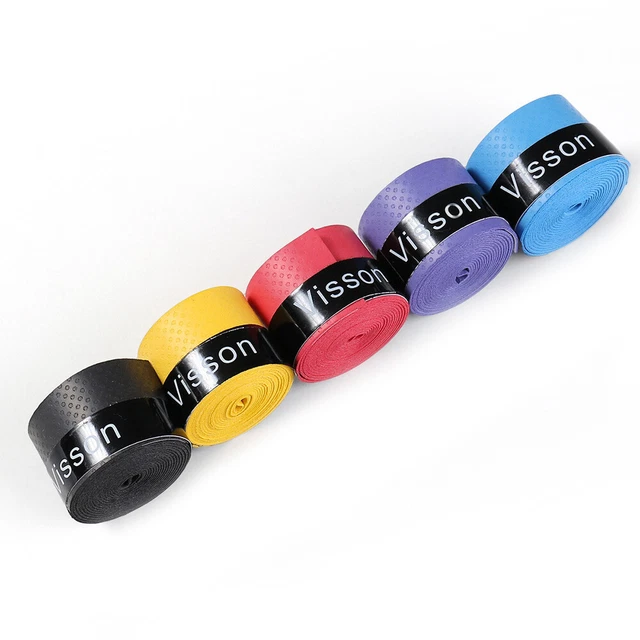 5pcs Tennis Badminton Squash Racket Anti Slip Over Grip Tape Overgrip Sweatband