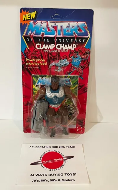 1987 Clamp Champ MOC Vintage MOTU Figure NEW Sealed