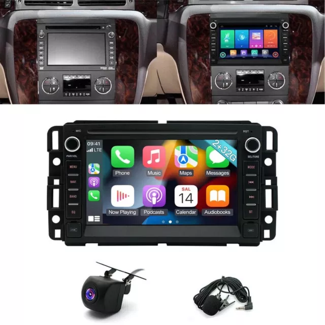 For GMC Yukon Chevy Silverado Sierra Android Car Stereo Radio GPS Navigation FM