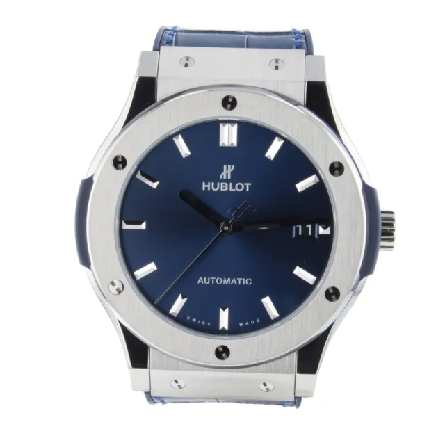 Hublot Classic Fusion Titanium Automatic 45 mm Blue Watch 511.NX.7170.LR