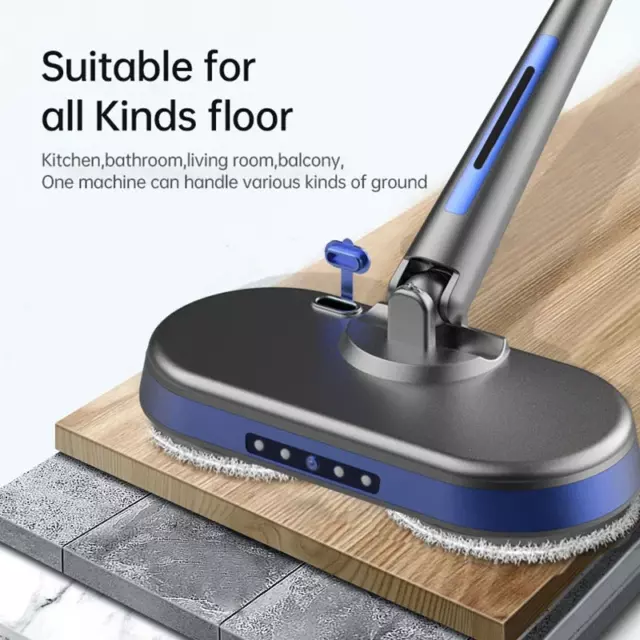 Wireless Electric Mop Floor Sweeper Cleaner USB Charge Hand Push Household Elect 3
