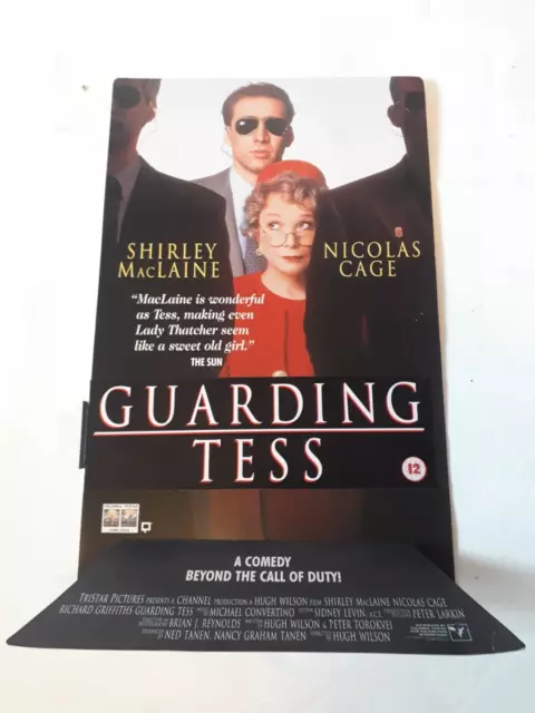 GUARDING TESS COUNTER CARD DISPLAY STANDEE Video Shop VHS VINTAGE ORIGINAL