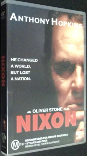 NIXON - ANTHONY HOPKINS - DVD - Region 4 - PAL - Very Good Condition - Free Post