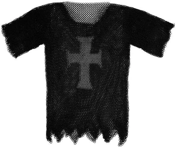 Chainmail Shirt Steel Butted Half Sleeve Armor Shirt Renaissance Costume