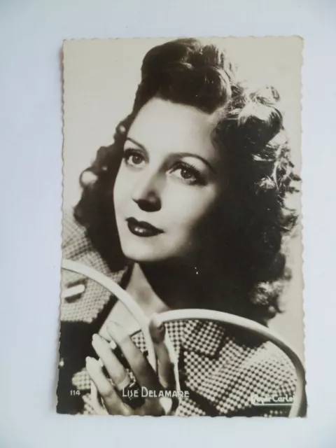 Carte Postale Photo Originale LISE DELAMARE  Photo Roger Carlet Editions P.I.