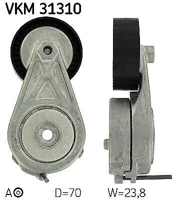 SKF VKM 31310 Poulie tendeur, courroie trapézoïdale pour AUDI,SEAT,V