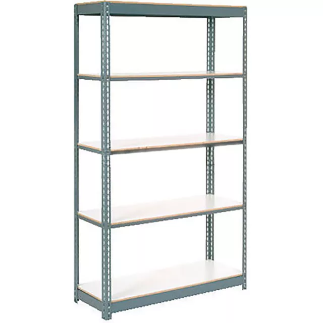 Global Industrial Extra Heavy Duty Shelving 48Wx12Dx96H 5 Shelves 1500 lbs. Cap.