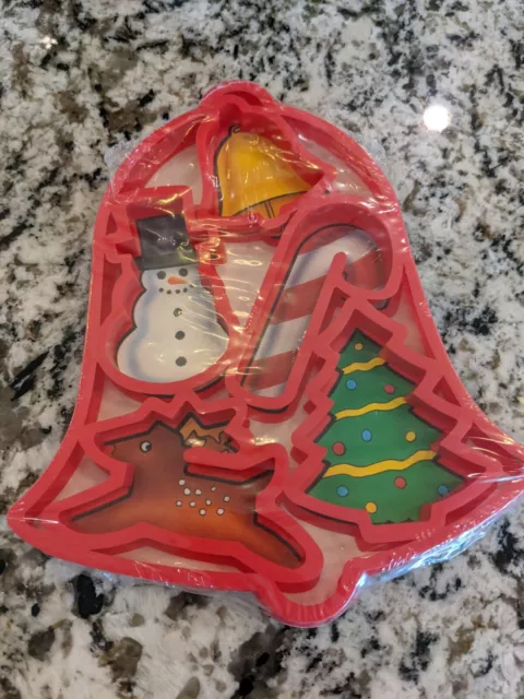 Vintage Xmas Jiggler Bells Jell-o or Cookie Cutter Advertising Promo Kraft 1991