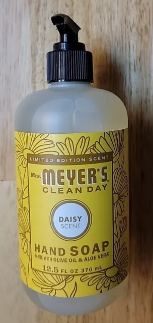 Jabón líquido para manos Mrs. Meyer's Clean Day con aroma a margarita de aloe vera 12,5 Fl. Oz.