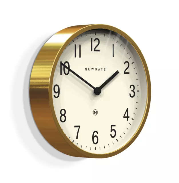 Newgate Master Edwards Wall Clock - Gold - Small Size - Mid-Century Modern 2