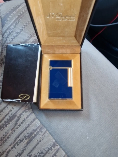 Briquet S.T Dupont Plaqué Or Laque de Chine Numéroté Dans son Ecrin