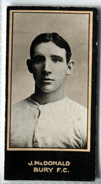 Tobacco Card, Smith, FOOTBALLERS, Football, 1912, J McDonald, Bury, #48