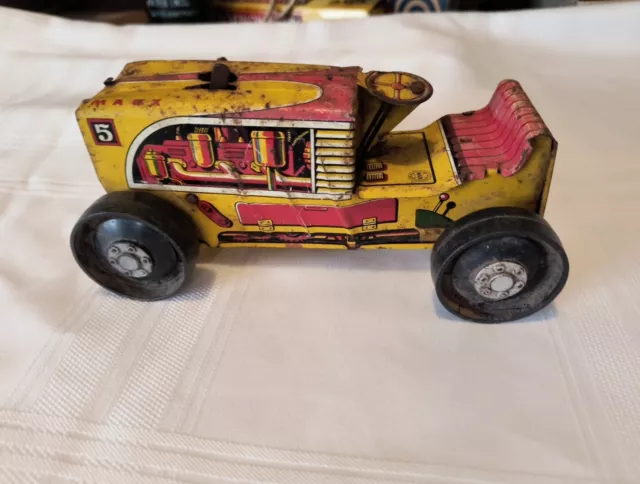 Vintage Louis Marx & Co wind up tractor