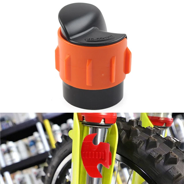 Front Fork Shock Absorber Oil Seal Cleaning Tool for Dirt Bike Orange 45mm-55mm