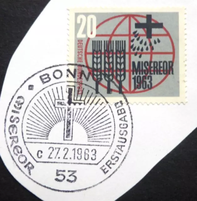 BRD  Ersttagsstempel 1963 Mi 391, Misereor