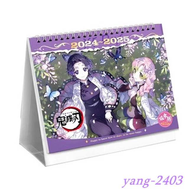 DEMON SLAYER 20242025 TwoYear Desktop Calendar Decorations Student