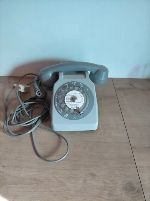 Téléphone Ancien à Cadran Ericsson Bakélite Noir - Vintage Occasion - Décoration Rétro