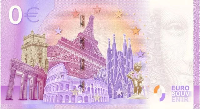 Leuchtturm billet-souvenir de zéro euro Brandaris