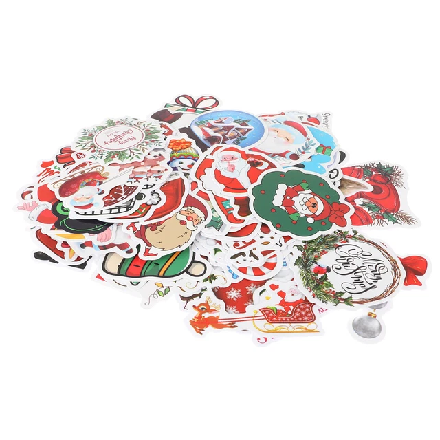 100pcs Christmas Theme DAY Scrapbooks Adesivi Adorabile Diario Decalcomanie