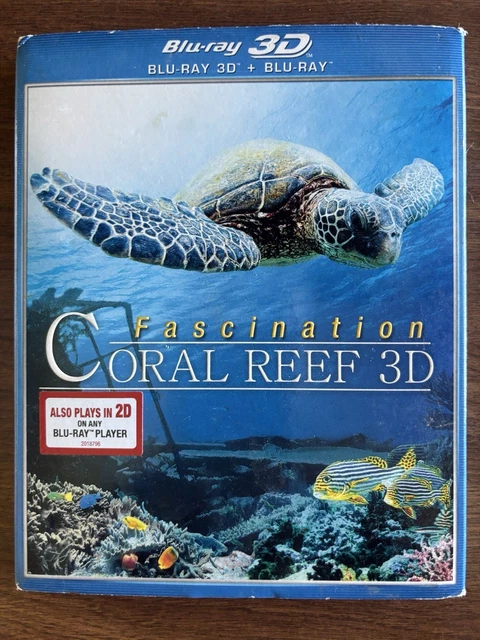 FASCINATION CORAL REEF 3D (3D Blu-ray, 2012) w/Slipcover BRAND NEW