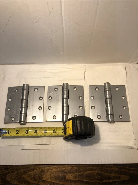 Commercial Stainless Steel Door Hinges  Lot of 3 Brushed Finish McK? brand