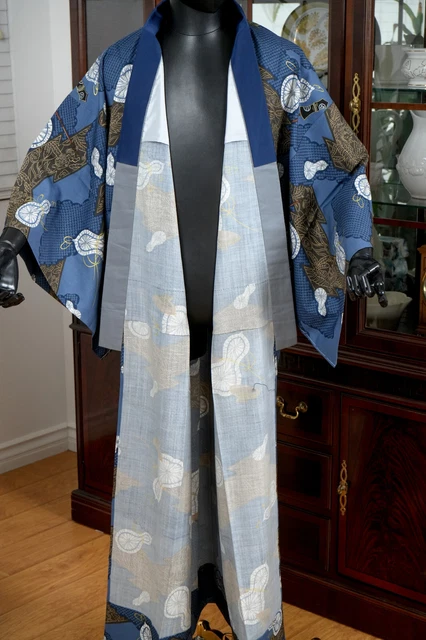 Dear Vanilla Japanese Juban Undergown Men's Kimono Authentic Vintage Japan Mint 5