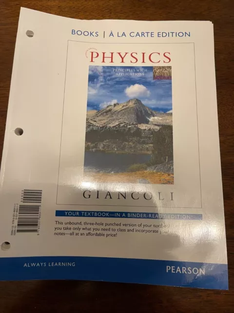 Physics Principles With Application Seventh Ed. Loose-Leaf Douglas C. Giancoli