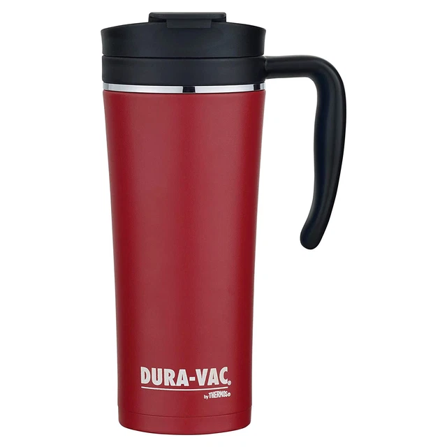 THERMOS Dura-Vac 500 ml Stainless Steel Vacuum Insulated Travel Mug Red!