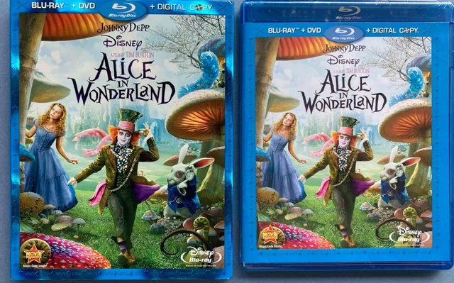 ALICE IN WONDERLAND Blu-Ray + DVD Edition Disney Tim Burton Johnny Depp ...