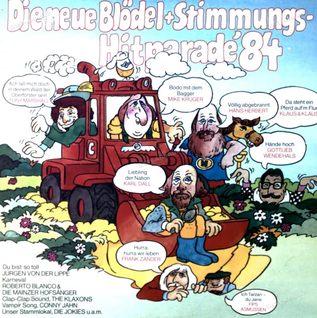 Various - Die Neue Blödel+Stimmungs-Hitparade '84 LP (VG+/VG) .