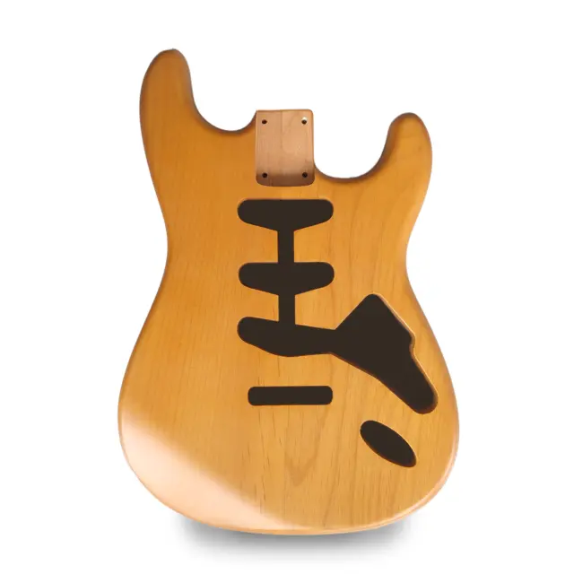 Stratocaster Gitarrenkörper SSS - transparent gealtertes Nitro-Satin - 2-teilige Erle