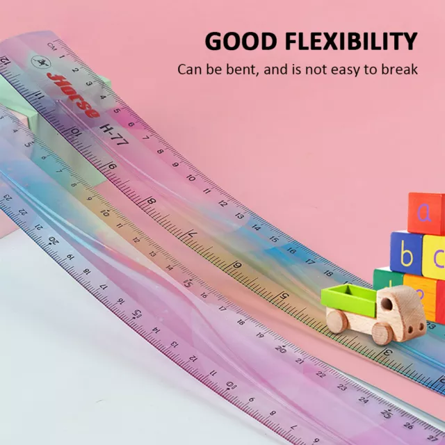 Flexible Ruler For Drafting Gift Colorful Bendable 15cm 20cm 30cm