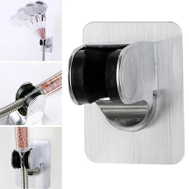 10 cm*10 cm Baño Cabezal de Ducha Soporte Acero Inoxidable Bastidor Auriculares