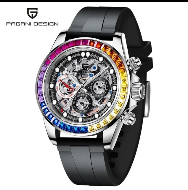FEICE orologio scheletrato automatico da uomo Tourbillon orologio