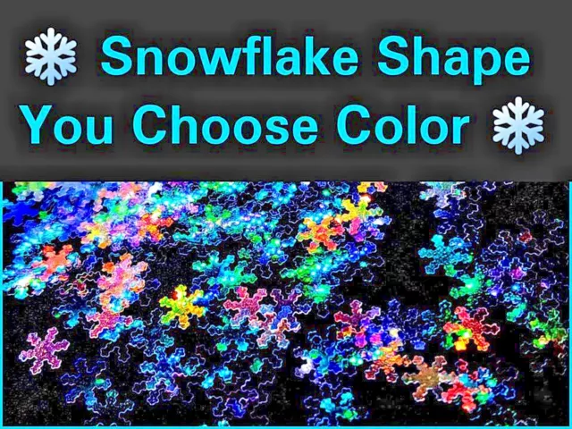 SNOWFLAKE SHAPE GLITTER~U CHOOSE~Nail•Acrylic•Gel•Body Art•Face•Festival•Crafts