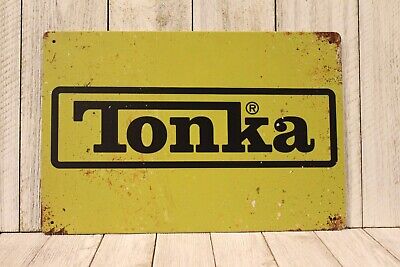 Tonka Tin Metal Sign Toy Trucks Cars Garage Man Cave Vintage Look Boys Room y 97