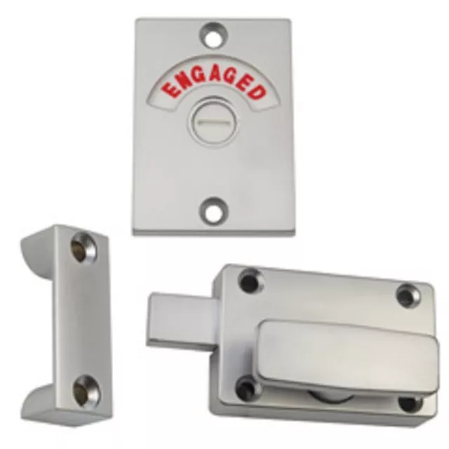 Metlam Toilet Door Lock Indicator Bolt Set - Vacant / Engaged - L547548S