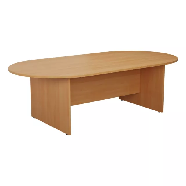 RZ D-End Meeting Boardroom Office Table Beech 3