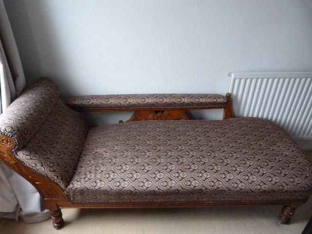 Antique Edwardian chaise lounge