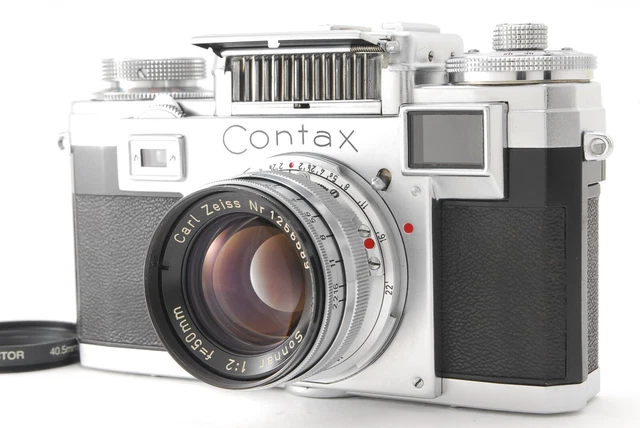 【N MINT+++】 Contax IIIa Rangefinder Camera sonnar 50mm f/2 From JAPAN