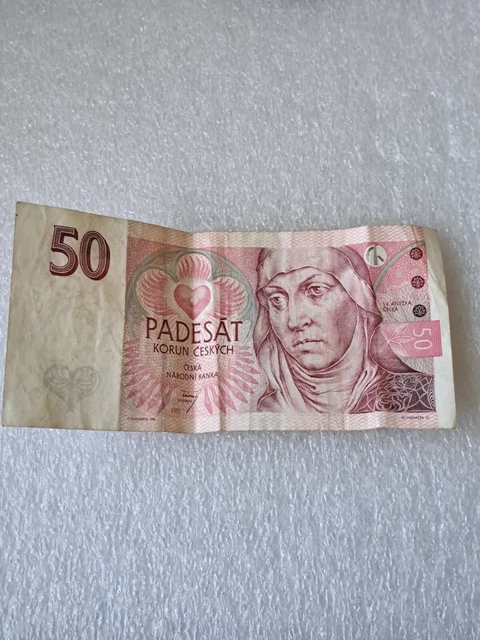 Czech Republic 50 Korun Banknote 1997