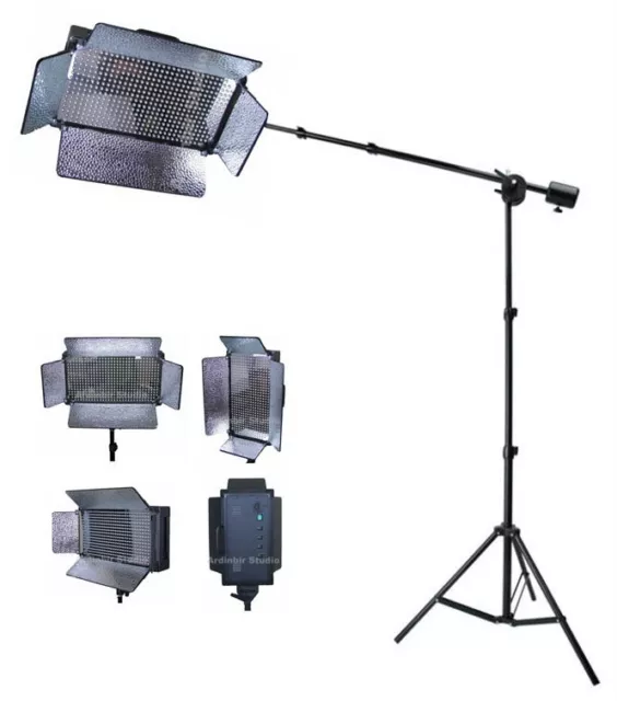 Photography Studio Portrait Boom Led Light Lighting Kit