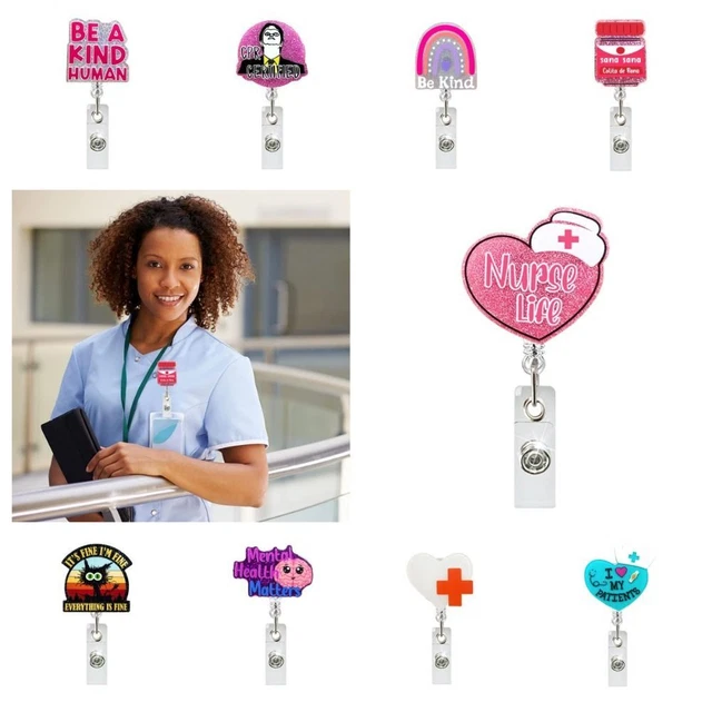 Cat Name Card Holder Cartoon Hospital Badge Holder  Card